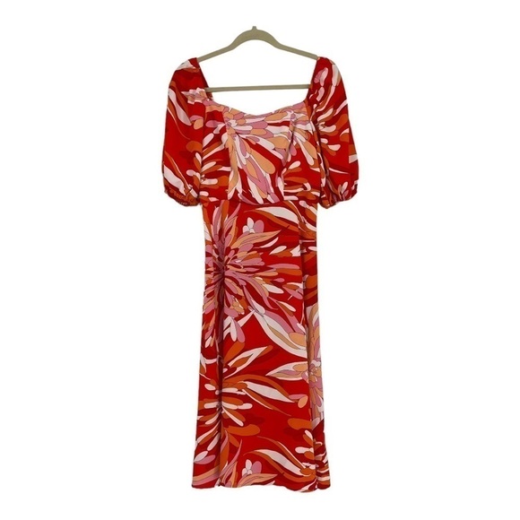 Traffic People Dandy A-Line Dress Groovy Psychedelic 70s Print Size small - Picture 3 of 8